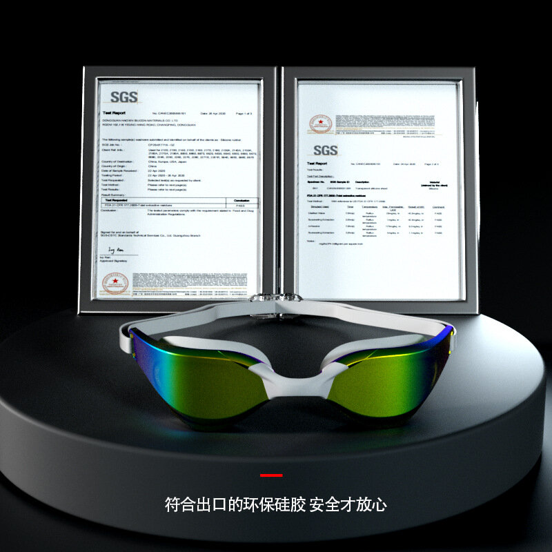 Gafas de natación HD impermeables antivaho para entrenamiento de adultos, gafas de natación de carreras, gafas de natación profesionales, cómodas, enchapadas
