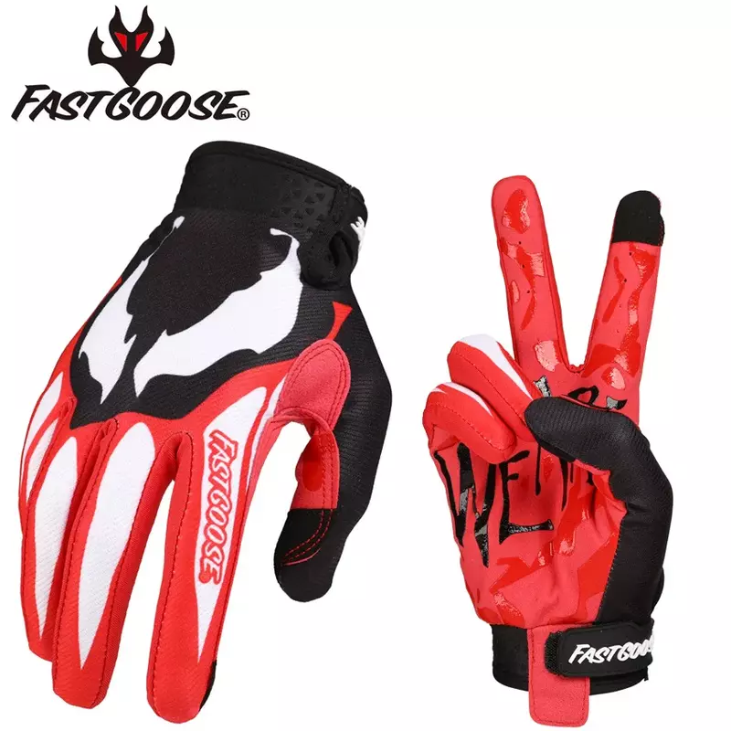 Sarung tangan bersepeda, FASTGOOSE Venom MX Off-road sarung tangan sepeda balap DH MX MTB Drit sepeda Guante sepeda motor Moto sarung tangan olahraga