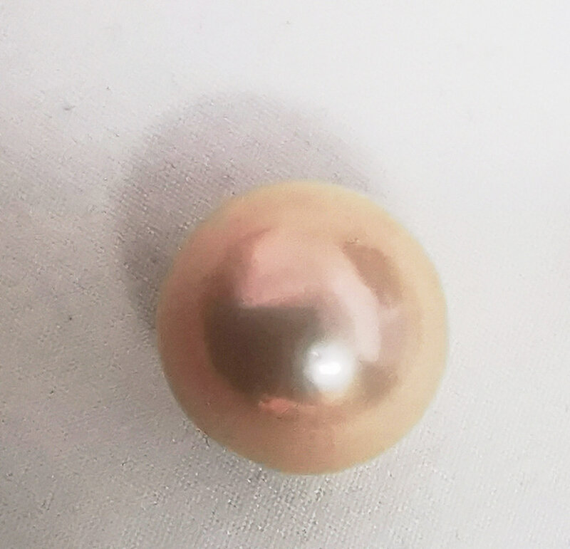 Huge13-14mm Geuine złote różowe luźne perły niewiercone koraliki morskie drobne kolczyki wisiorki akcesoria do wyrobów DIY modna biżuteria dla kobiet