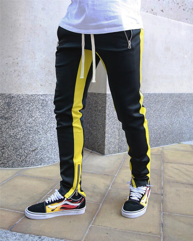 Nuovi pantaloni moda Casual da uomo abbigliamento sportivo pantaloni Skinny maschili palestre tute pantaloni Hip Hop Streetwear pantaloni sportivi K101