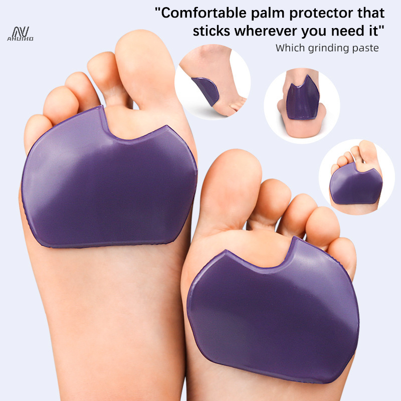 For Women Shoes Non-slip Inserts Self-adhesive Insoles Sandals Anti-Slip Pain Relief Dancer Foot Pad Silicone Gel Forefoot Pads