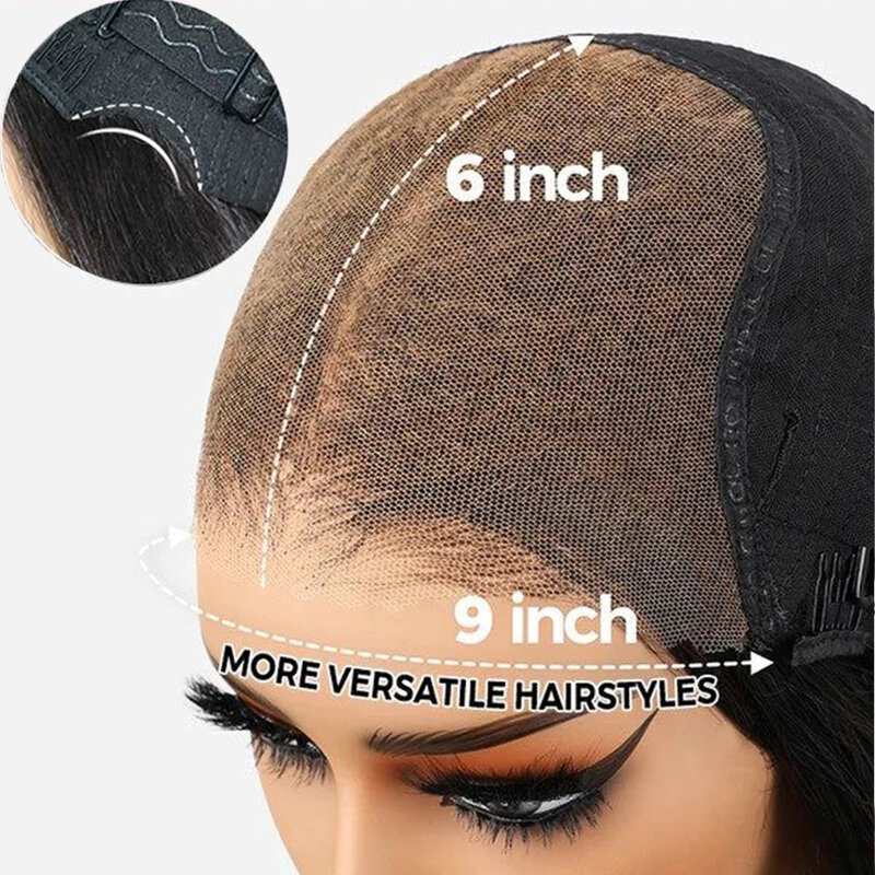 Прямые человеческие волосы без клея с застежкой на сетке 9x6, Парики 40, 46, 48 дюймов, отбеливающие узлы, бразильские человеческие волосы без повреждений для женщин, плотность 250