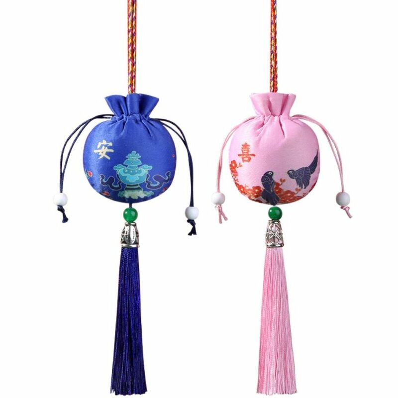 Hanging Neck Women Sachet Small Pouch Tassel Jewelry Packaging Solid Color Bedroom Decoration Chinese Style Sachet Ladies