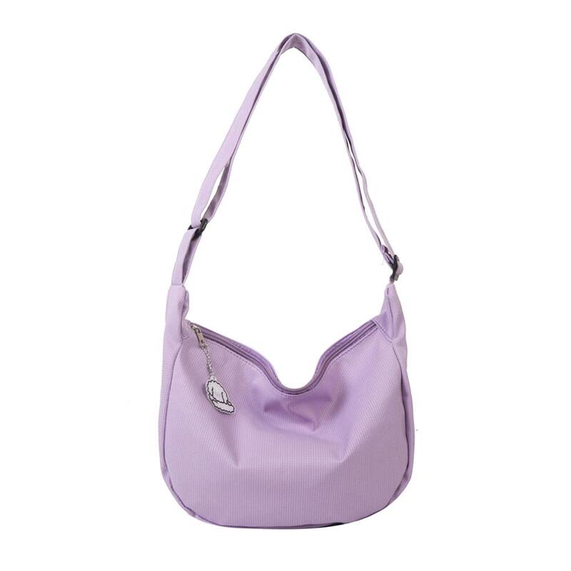 Разноцветная вафельная сумка карамельного цвета для студентов-это универсальная женская сумка через плечо J5Y5