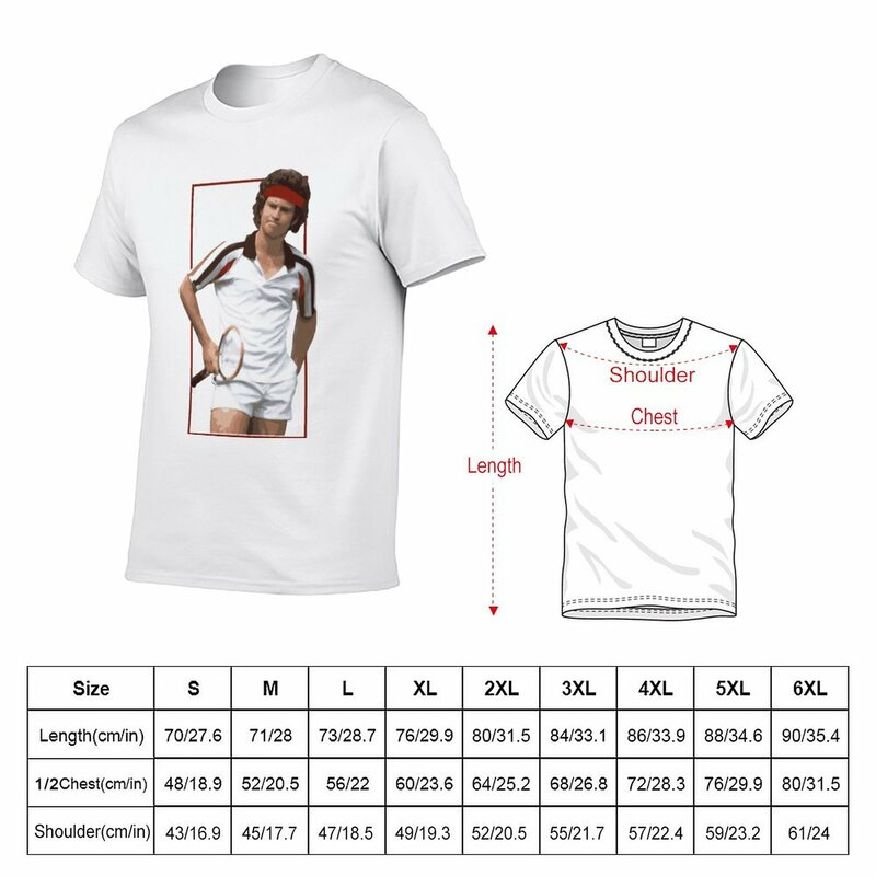 New John McEnroe 1980s T-Shirt funny t shirts Oversized t-shirt shirts graphic tees tees T-shirt men