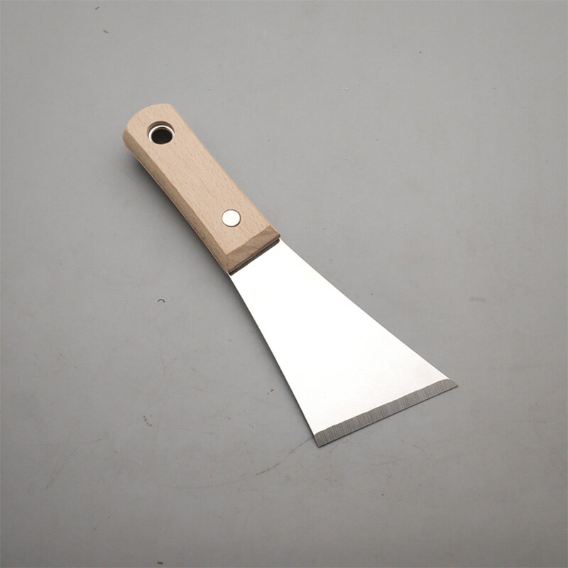 Pisau dempul Diagonal Jepang, peralatan konstruksi pisau mantel baja tahan karat Spatula sudut sekop dorong untuk pembangun ubin