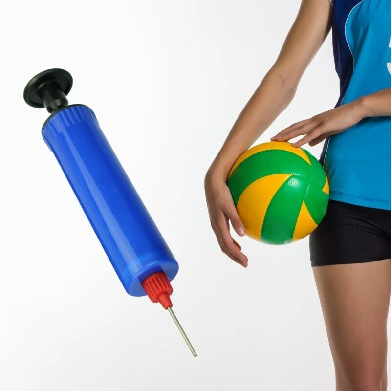 gonfiaggio per pompa con palloni gonfiabili a mano, per calcio, basket, calcio, pallavolo, con ago portatile