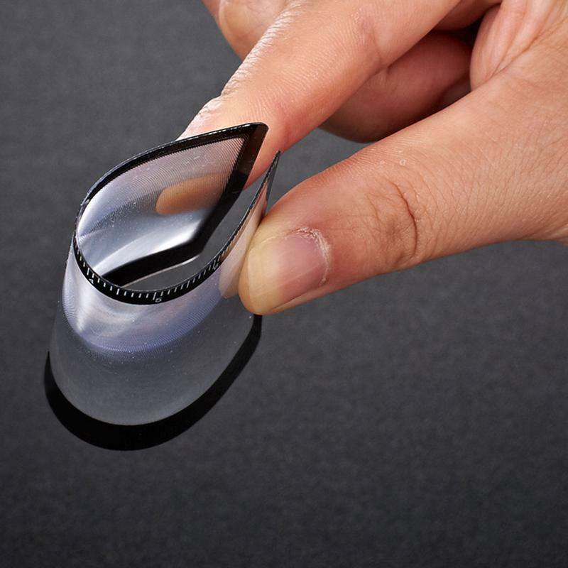 3X Magnifier Portable Card Magnifying Glass Ultra-thin PVC Lens Pocket HD Outdoor Fire Reading Magnifying Glass