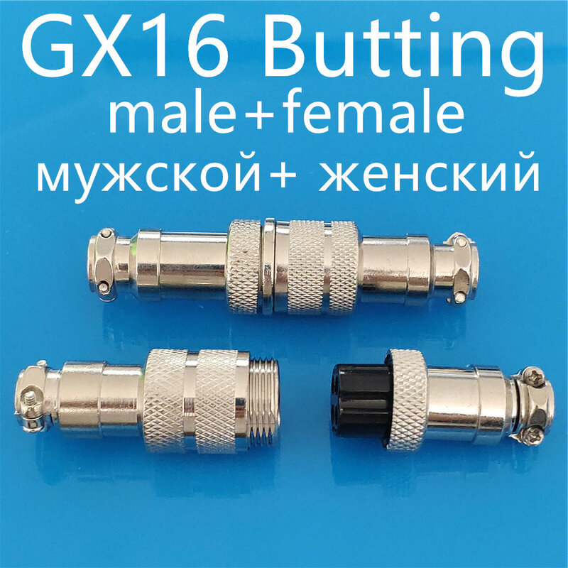 GX12 GX16 GX20 2/3/4/5/6/7/8/9/10 Pin Male Female Butting Wire Cable Circular Aviation Socket Plug Panel Connector Dropshipping