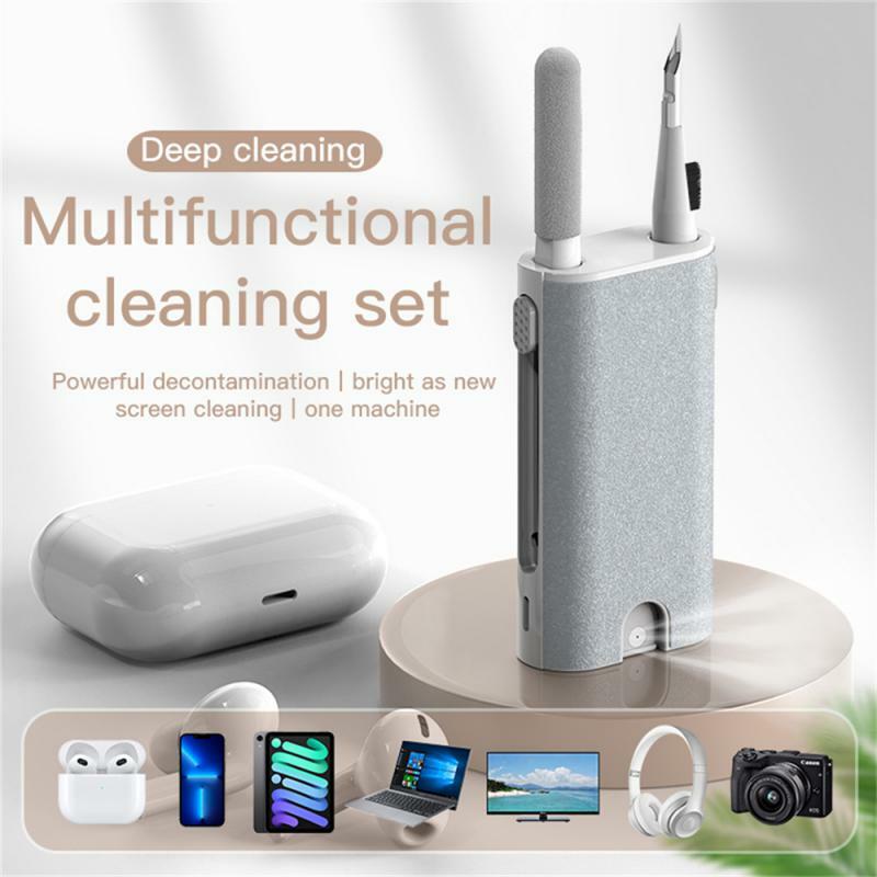 Kit de cepillo limpiador de pantalla de teléfono en 1, juego de pinceles para auriculares, cámara, teléfono, tableta, portátil, herramientas de limpieza de pantalla