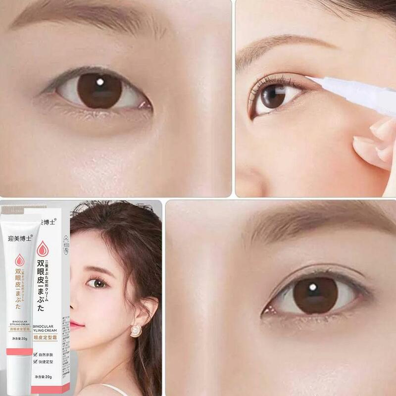 Double Eyelid Styling Cream 20g Non-glue Big Eye Beauty Natural Eye Lift Glue Tools Waterproof Eyelid Sticker Makeup Eye La A8P5