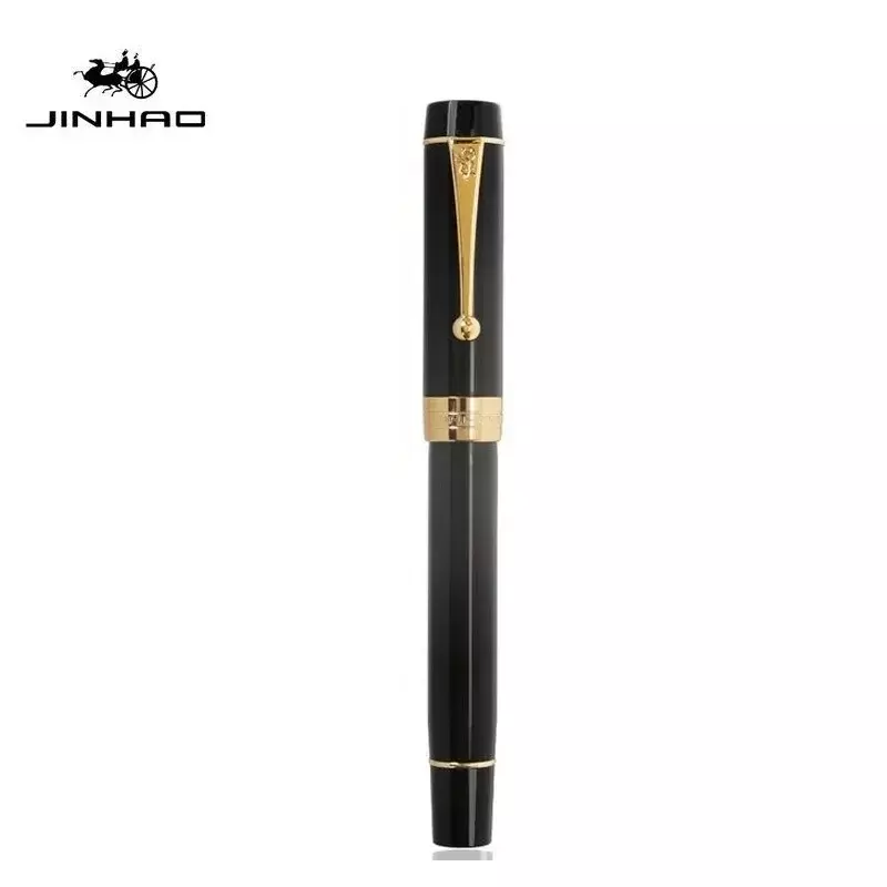 قلم حبر Jinhao-100 ، لون شفاف ، أقلام فاخرة من الراتنج ، م ، F ، EF ، 1.0 مللي متر ، بنك الاستثمار القومي غرامة إضافية ، مكتب ، اللوازم المدرسية ، هدية القرطاسية