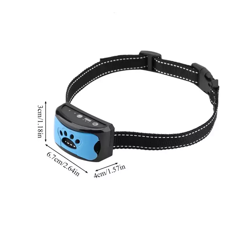 Dispositivo antiladridos para perros, Collar de entrenamiento ultrasónico eléctrico USB para dejar de ladrar, vibración, envío directo
