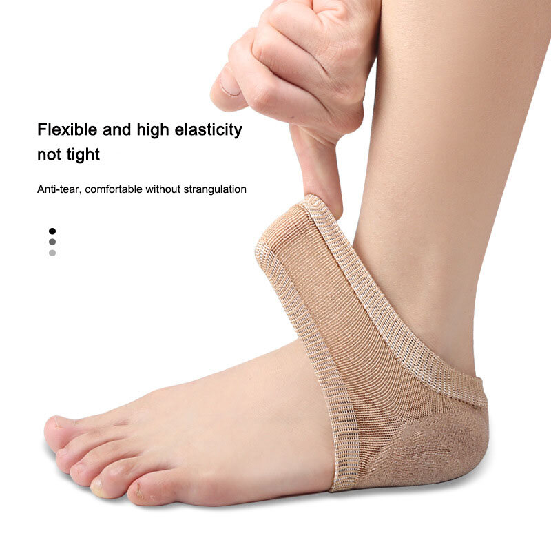 Ochraniacz do obcasów żelowych pokrywa rękaw silikonowa wkładka do buta podkładki pięty kubki podeszwowe Fasciitis wsparcie pielęgnacja stóp poprawa stanu skóry poduszka pół skarpetki
