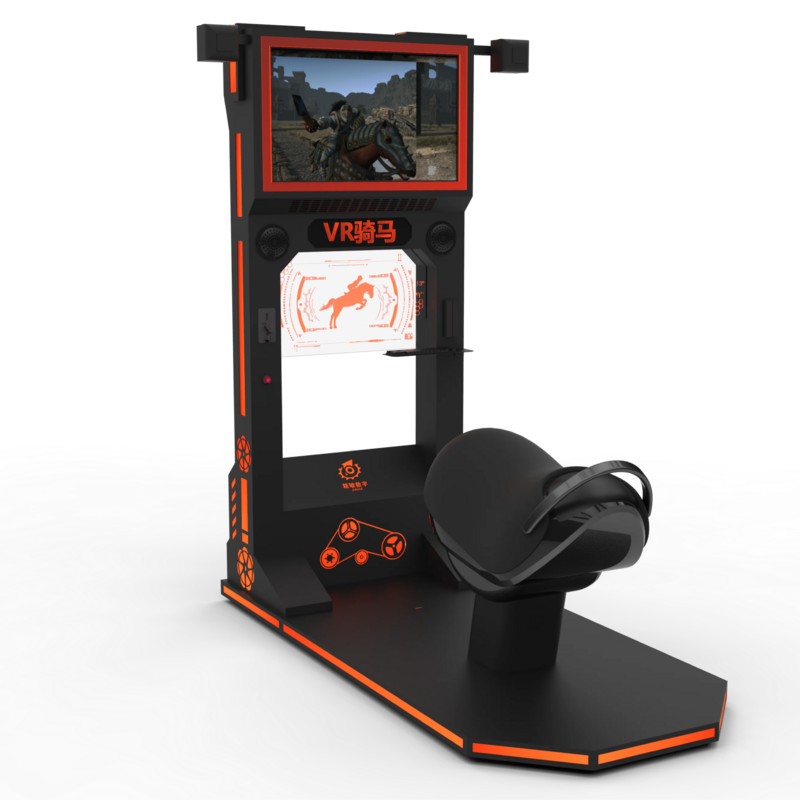 เครื่องจำลองการขี่ม้า VR แบบ9D อุปกรณ์ในสวนสนุกเครื่องเกมอาเขต VR