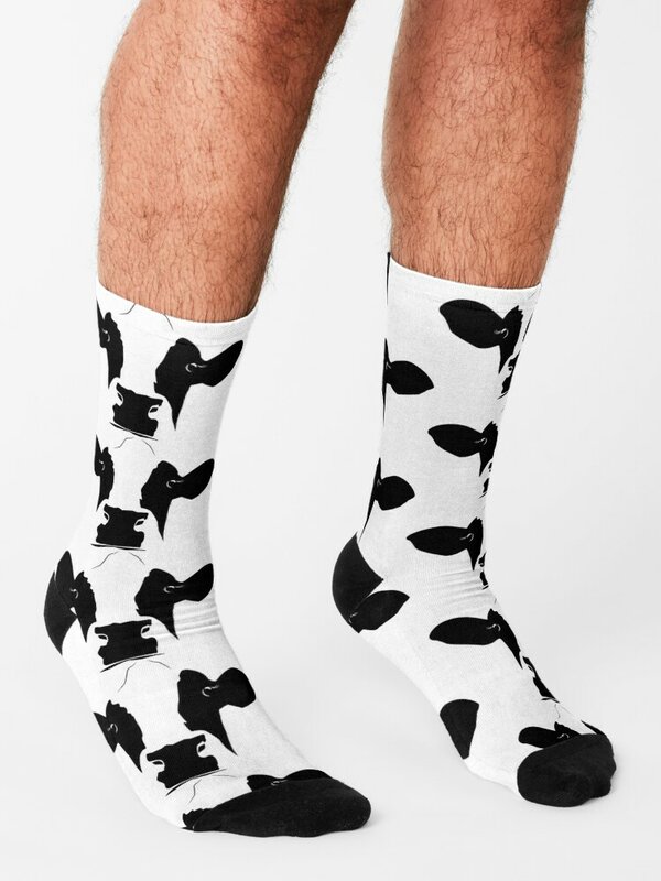Милые носки из коровьей кожи, чулки, теплые носки, мужские носки с цветочным принтом для девушек
