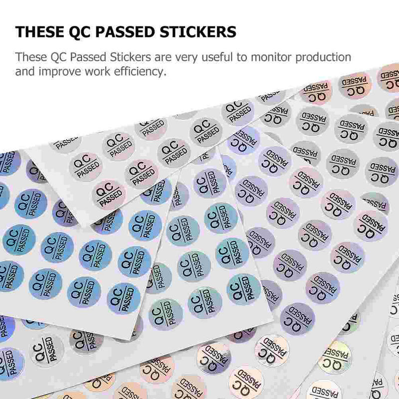 Self Adhesive QC Passed Labels Warehouse Quality Stickers Check Tested Stickers Tested Stickers Self-adhesive Supplies