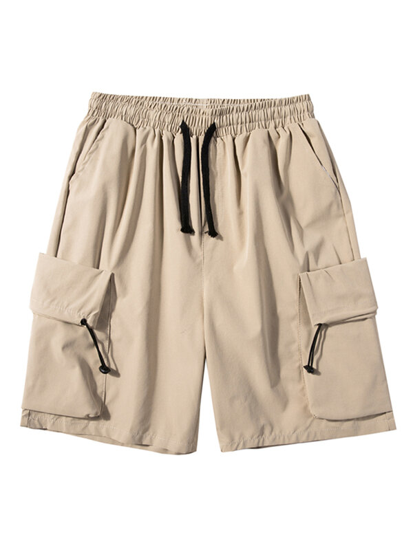 2024 Sommer und Herbst Cargo Shorts Herren Vintage gewaschen amerikanische einfarbige Slim-Fit Shorts lässige Cargo kurze Hose e152