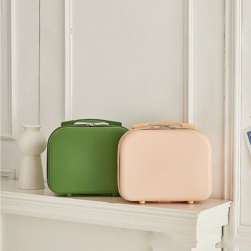 Mini estuche organizador de maleta de Color sólido para equipaje, organizador de viaje, estuche de maquillaje, caja de aseo, caja cuadrada
