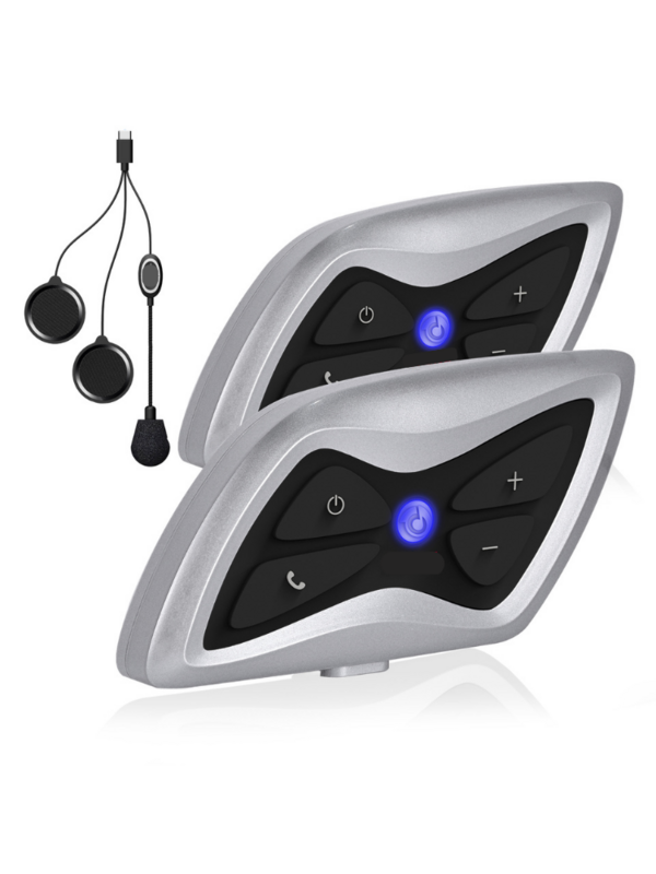 Penjualan Terlaris UE Headset Interkom Helm Apeedoo 1.5Km 2 Pengendara GPS FM Radio Tahan Air Interkom Capacete T6 Plus