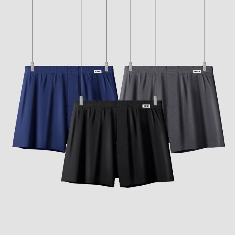 3PCS/Lots Men Aro Pants Boxer Shorts Sleep Bottoms Casual Tracksuits Trunks Cotton Boxershorts Seamless Breathable Underwear 5XL