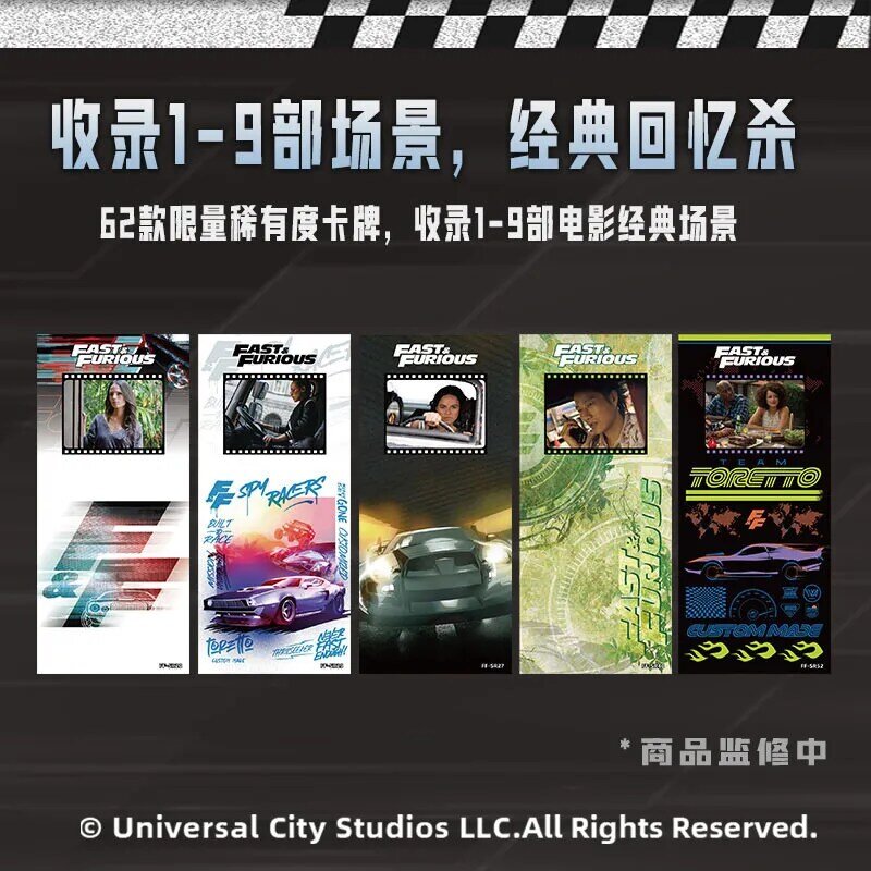 Card Fun Fast Furious Card Fast Furious Collection Card Fast Furious Movie Peripheral Character Trading Card Children Toy