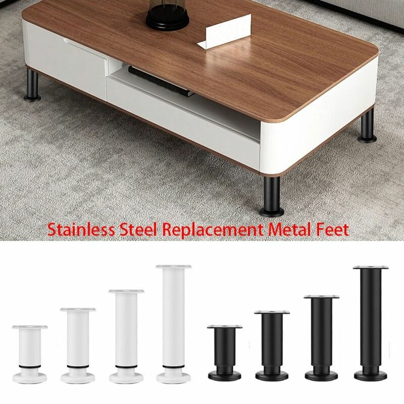 Móveis pernas ajustáveis para uso doméstico, substituição de novo hardware, pé nivelamento sofá, durável, elevar a altura, pés de mesa