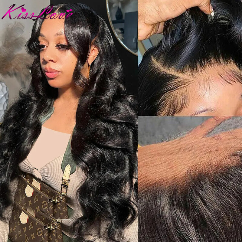 Kiss Love Body Wave 13x4/13x6 HD Lace Front Human Hair Wigs Glueless Wig Pre Plucked 5x5 Lace Closure Wigs 360 Lace Frontal Wigs
