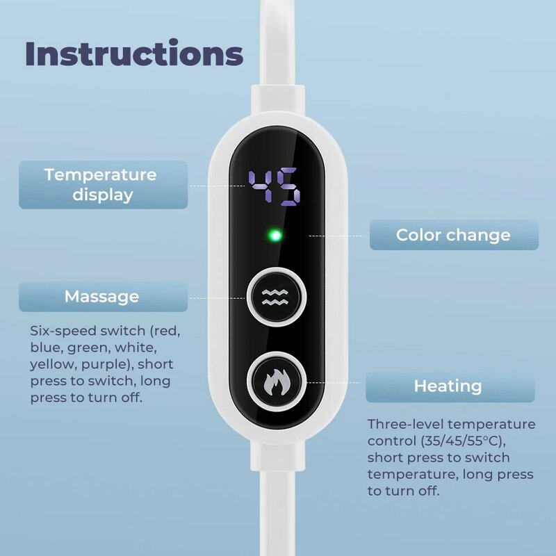 Eye 3D Massage Mask vapore elettrico temperatura costante impacco caldo Smart Timing Sleep Shading alleviare la fatica Office Household