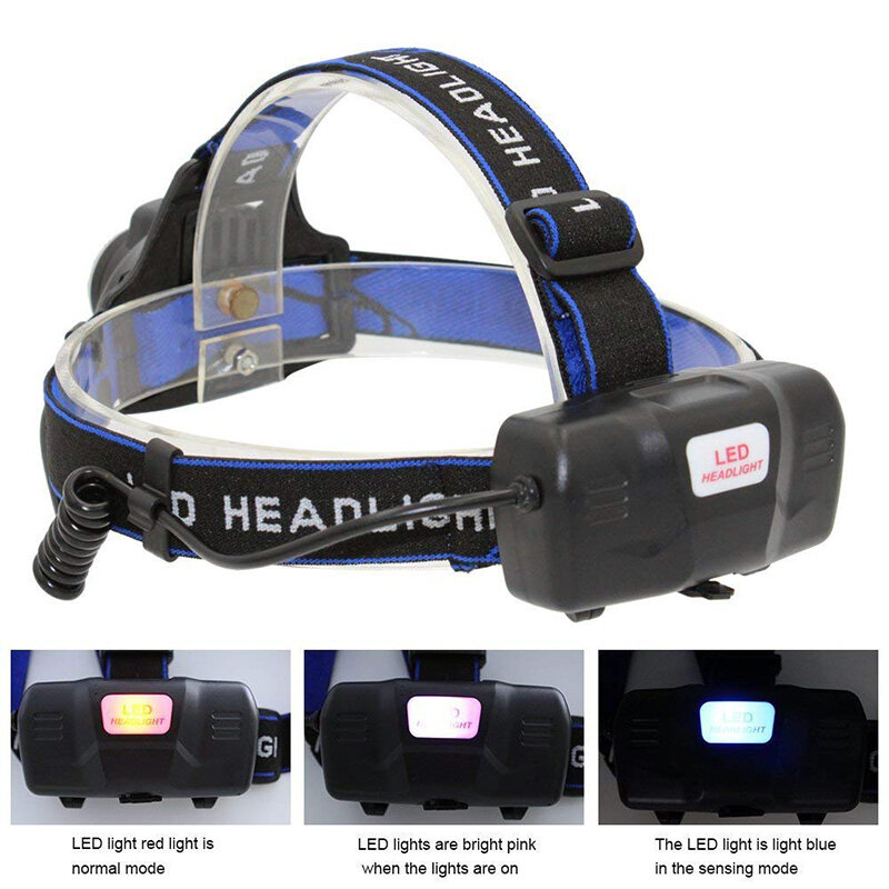 ZK40 IR Sensor T6/L2/V6 LED Headlamp zoom headlight Inductive Body Motion torch lamp Camping head lamp USB Rechargeable