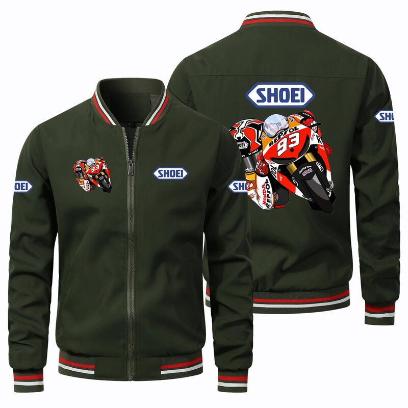 Высококачественный модный костюм для мотогонок SHOEI Marquez 93 Мужская мотоциклетная Повседневная велосипедная куртка 2024 Новый Топ