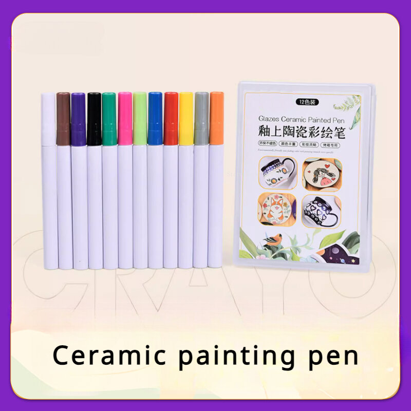 Cerâmica esmalte colorir caneta, cor superior, pintado à mão marcador, ambientalmente amigável, não-tóxico, cerâmica DIY, pintura artesanato