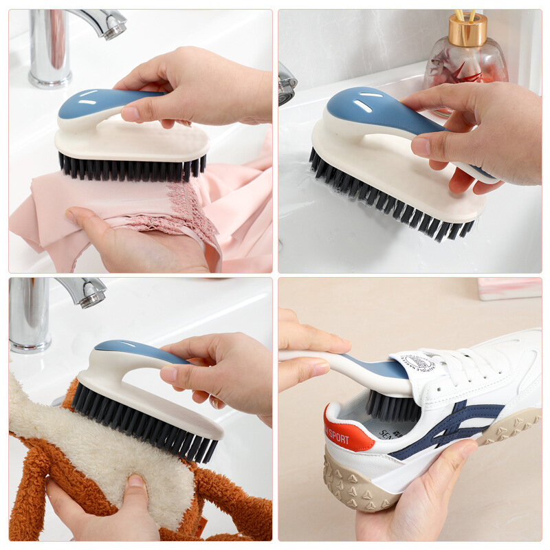 Sikat sepatu dengan bulu lembut sikat rumah tangga sikat cucian khusus untuk mencuci sepatu multifungsi sikat pembersih bergagang panjang
