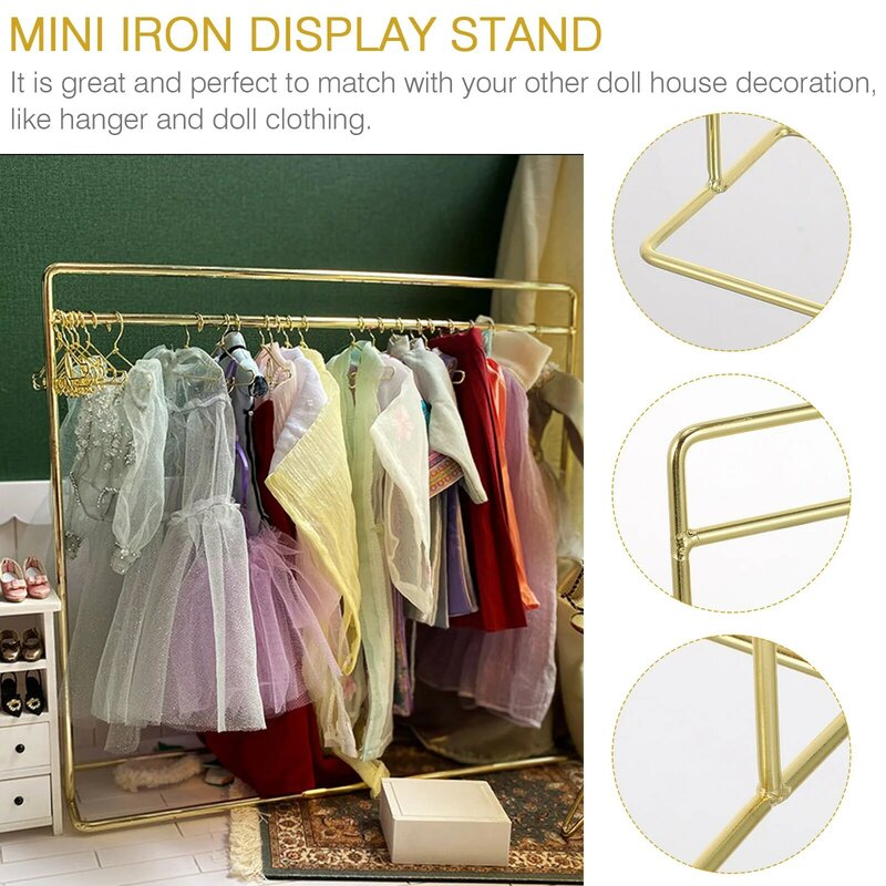 1pc Girls Toys Stand House Hanger Storage Rack Girls Toysature Iron Rack House Part