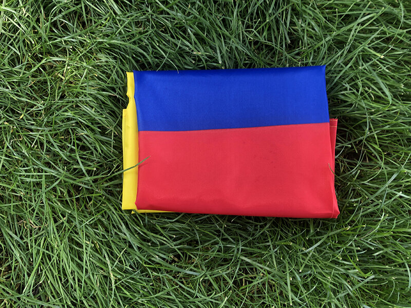 Bandeira do país da Colômbia, poliéster, 90x150cm, bandeira da colômbia, interior e exterior, decoração de casa
