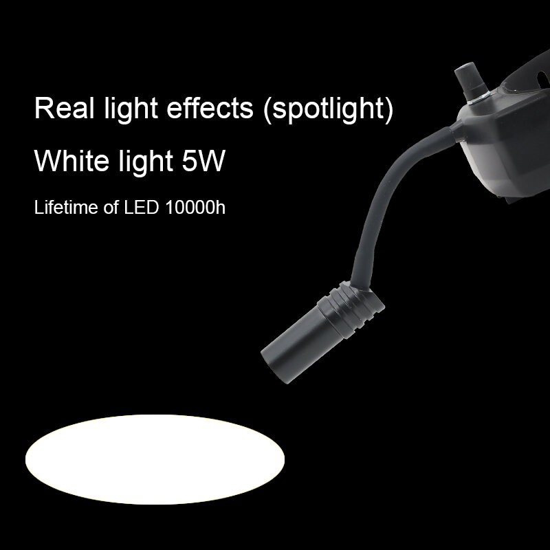 5W LED faro chirurgico luce dentale lampada operatoria fascia LED luce per laboratorio dentale luce per binocolo dentale
