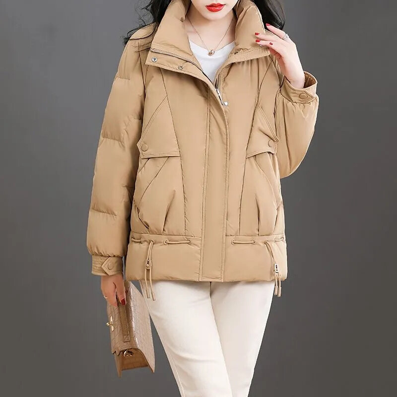 Cotton-padded Jacket Coat Women Winter 2024New Fashion Loose Thin Thick Cotton-padded Warm Design Sense Niche Cotton-padded Coat