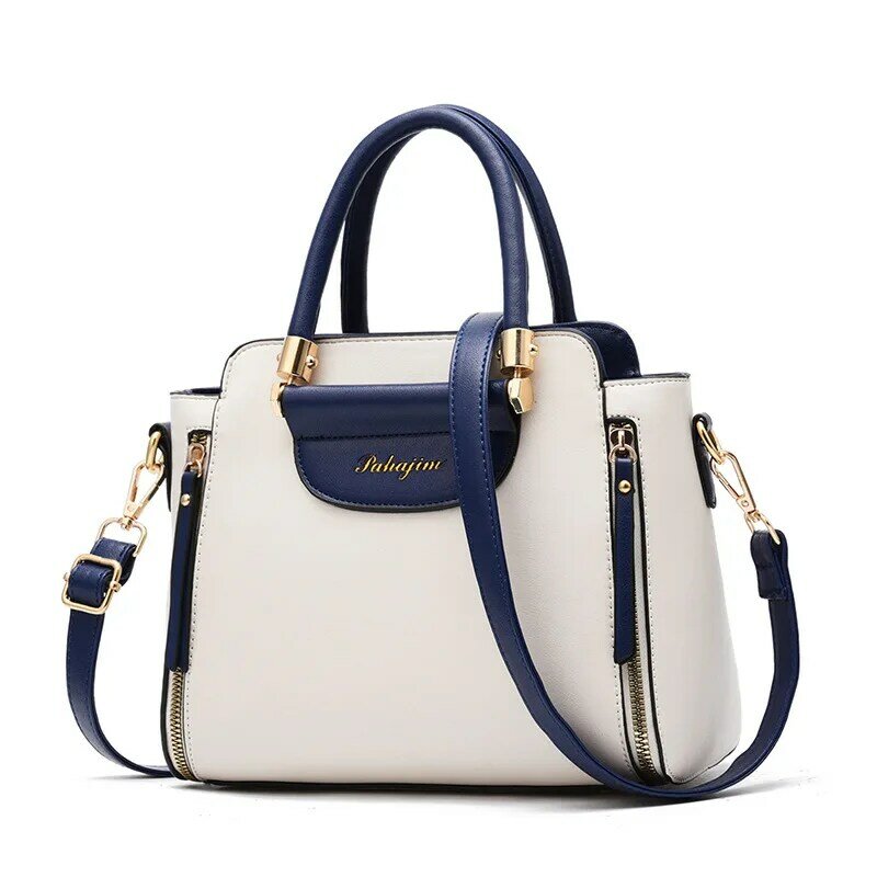 Bag Women's 2023 New Fashion Contrast Handbag Large Capacity One Shoulder Crossbody Bag Tide
