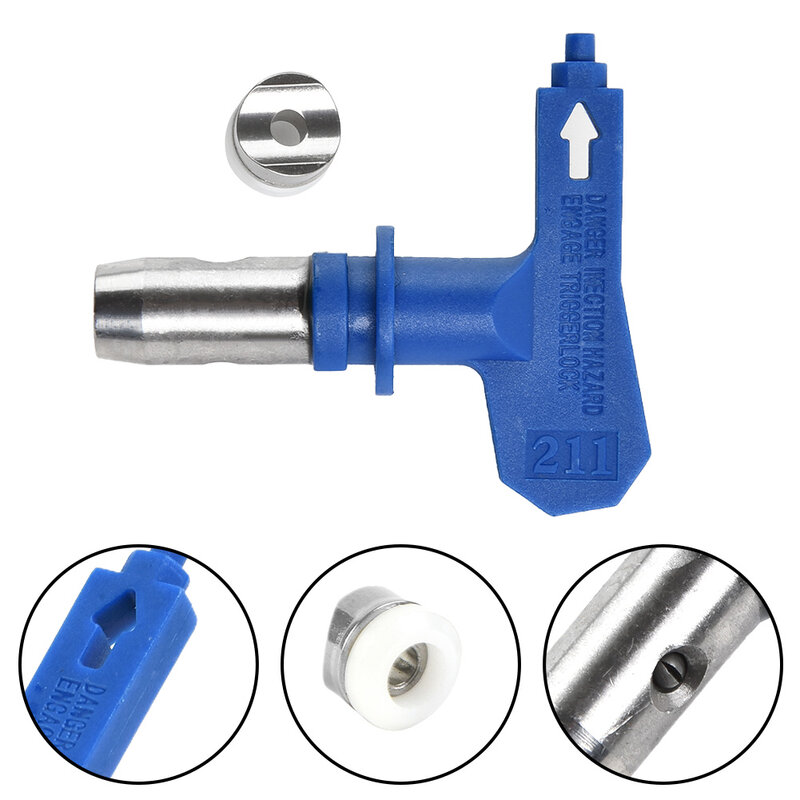 Nozzle Spray Tip Airless Blue Paint Sprayer Nozzle Tungsten Steel Material Practical To Use Durable To Use High Quality
