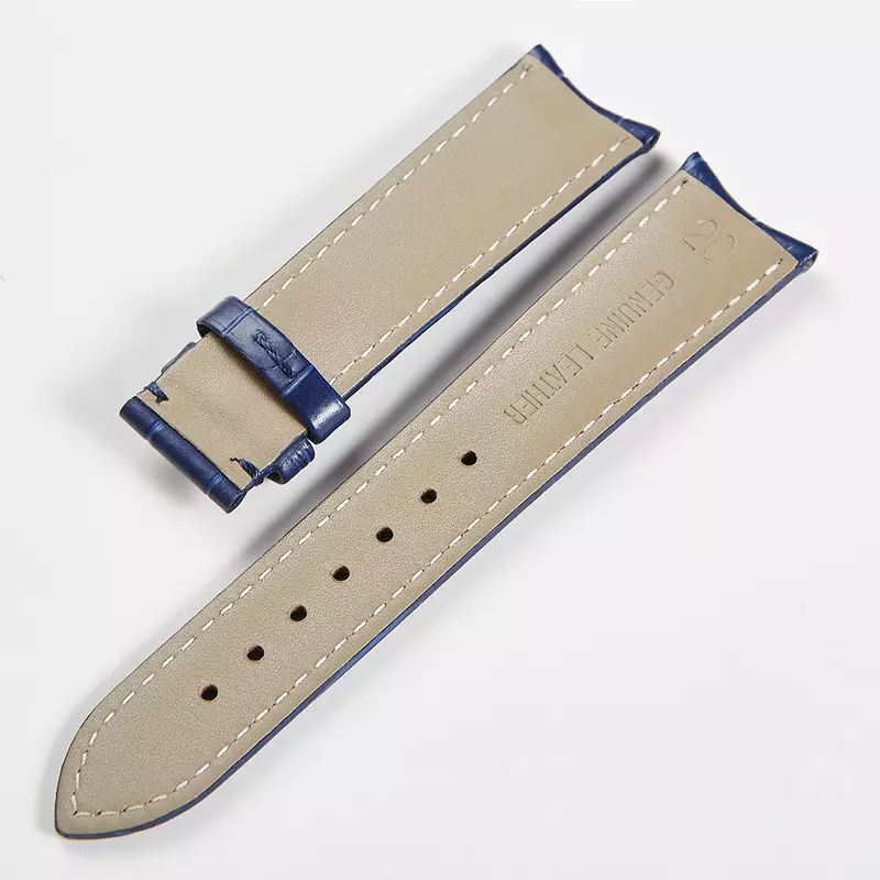 Cinturino per orologio in vera pelle di alta qualità interfaccia curva 19mm 20mm 21mm 22mm cinturino di ricambio universale