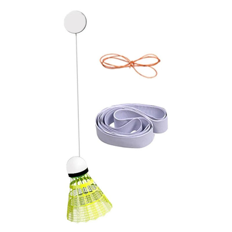 Badminton Solo peralatan anak, alat latihan tinggi dapat diatur portabel untuk permainan kebugaran olahraga rumah
