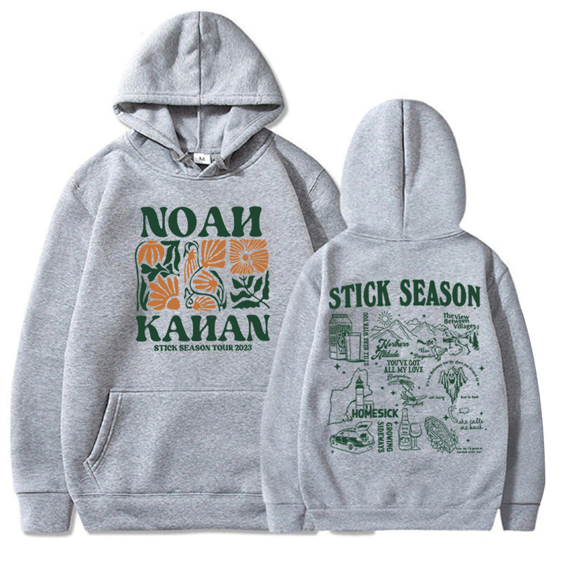 Bluza Noah Kahan z kapturem Noah Kahan Stick Season Tour 2023 bluza z kapturem Noah Kahan prezent dla fanów pulowerowe topy Streetwear Unisex