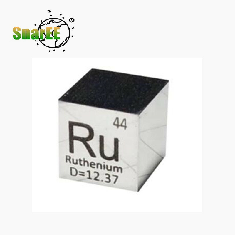 Sześcian pierwiastka rutenu o wysokiej czystości Ru kostka rutenu 10x10x10mm materiały naukowe prezenty świąteczne