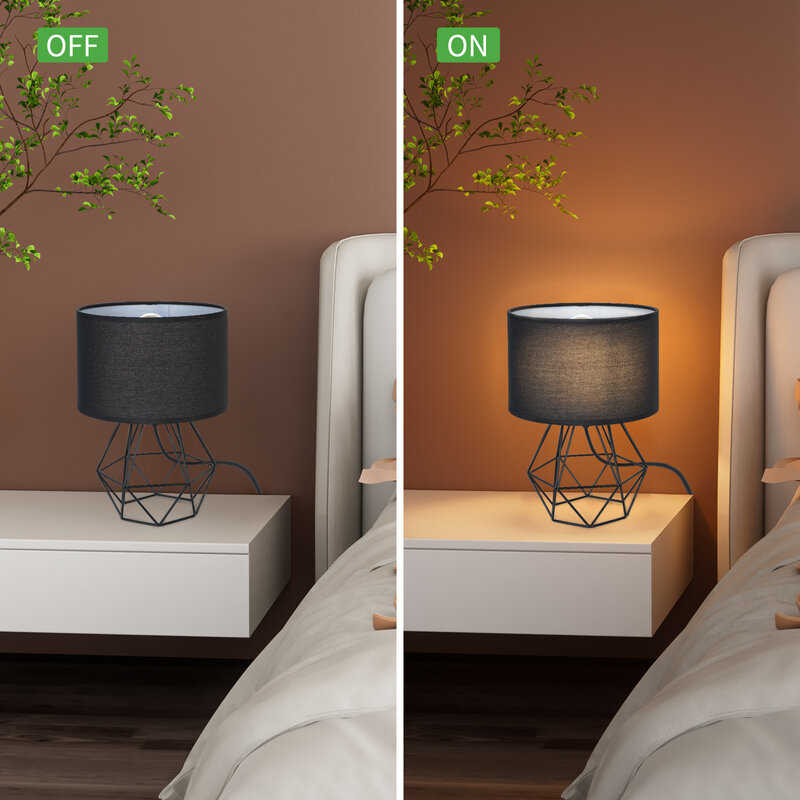 Lampu meja logam LED, lampu belajar gaya minimalis Modern ruang tamu kamar tidur hotel