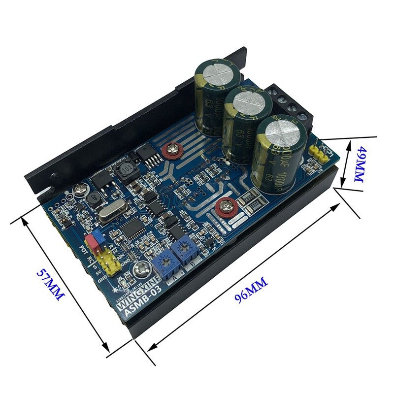 Motor Controller ASMB-03 Single Channel High Torque 1000NM Steering Gear Controller Board 8V To 48V Current Limit 20A