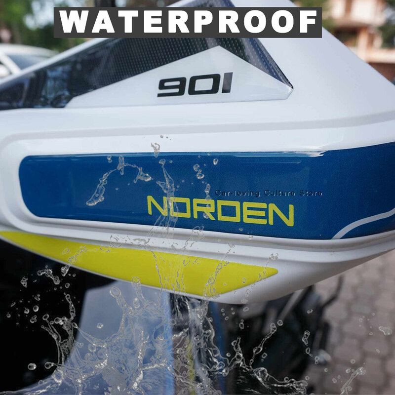 Kit de protección para motocicleta Husqvarna Norden 901, almohadilla de tanque, pegatina de resina epoxi 3D, pegatina protectora impermeable