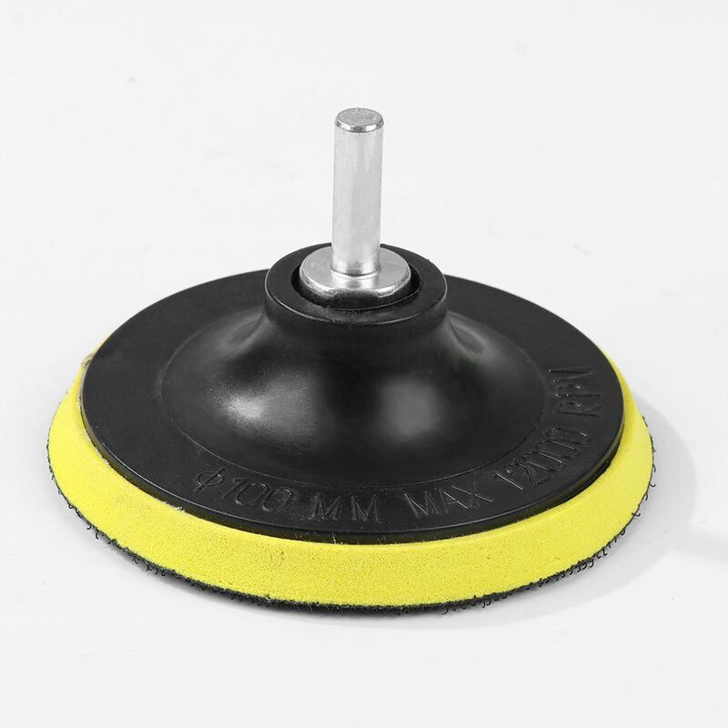Disco de lijado de espuma de plástico, almohadilla de respaldo de 3/4/5 ", 100/125mm, papel de lija autoadhesivo, placa de respaldo de bucle de gancho, discos abrasivos, 1 unidad