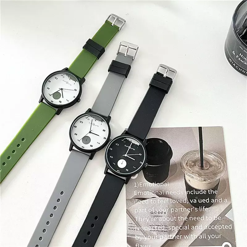 Nastoletni zegarek studentów i studentów koreańskich prostych niszowych młodych nowych