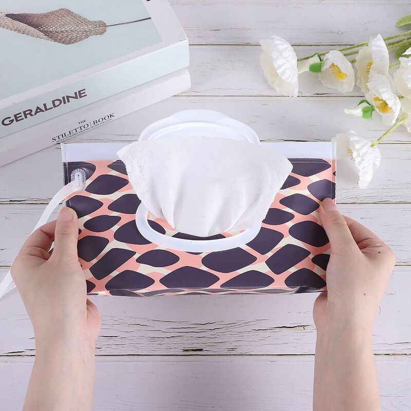 Eva Natte Doekjes Tas Handige Flip Cover Herbruikbare Tissue Box Hervulbare Snap-Strap Nat Doekje Baby Product