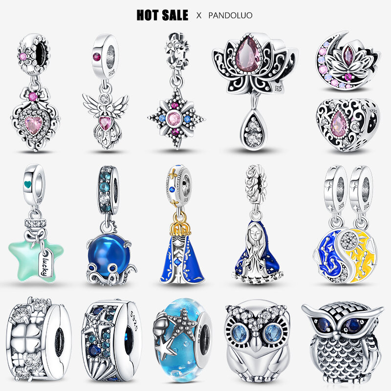 2024 nuovo in vendita calda originale Charm Beads Fit Pandora bracciale per le donne 925 argento Glow scolorimento ciondolo Bead Jewelry Gift